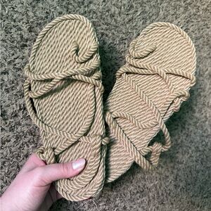 Corda Tan Rope Sandals Two Pairs New without Tags